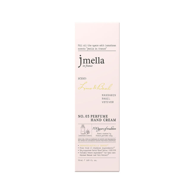 Jmella In France Lime & Basil Perfume Hand Cream - 50ml
