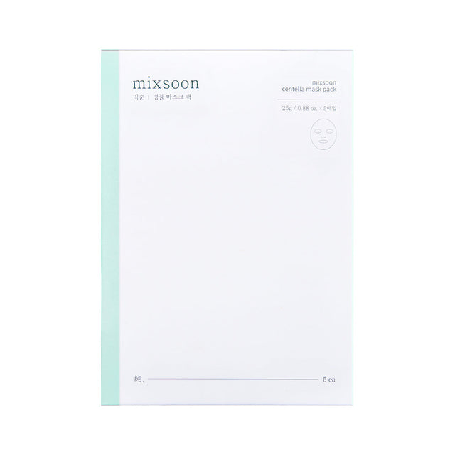Mixsoon Centella Mask Pack box with a pale green side panel