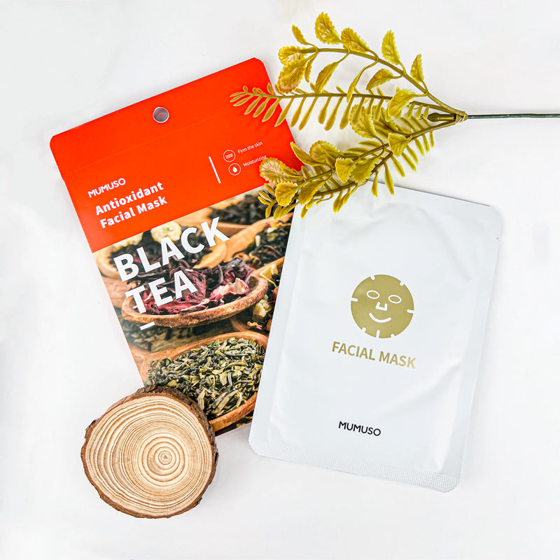 Mumuso Black Tea Antioxidant Facial Mask