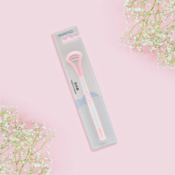 Mumuso Tongue Scraper - Pink