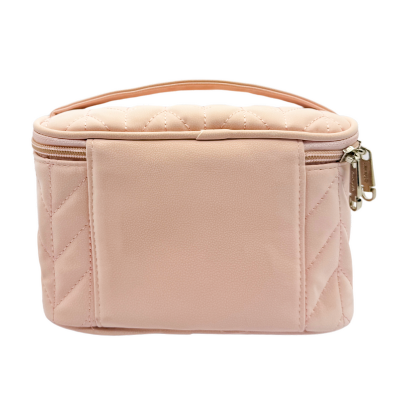 Mumuso Herringbone Cosmetic Case - Pink