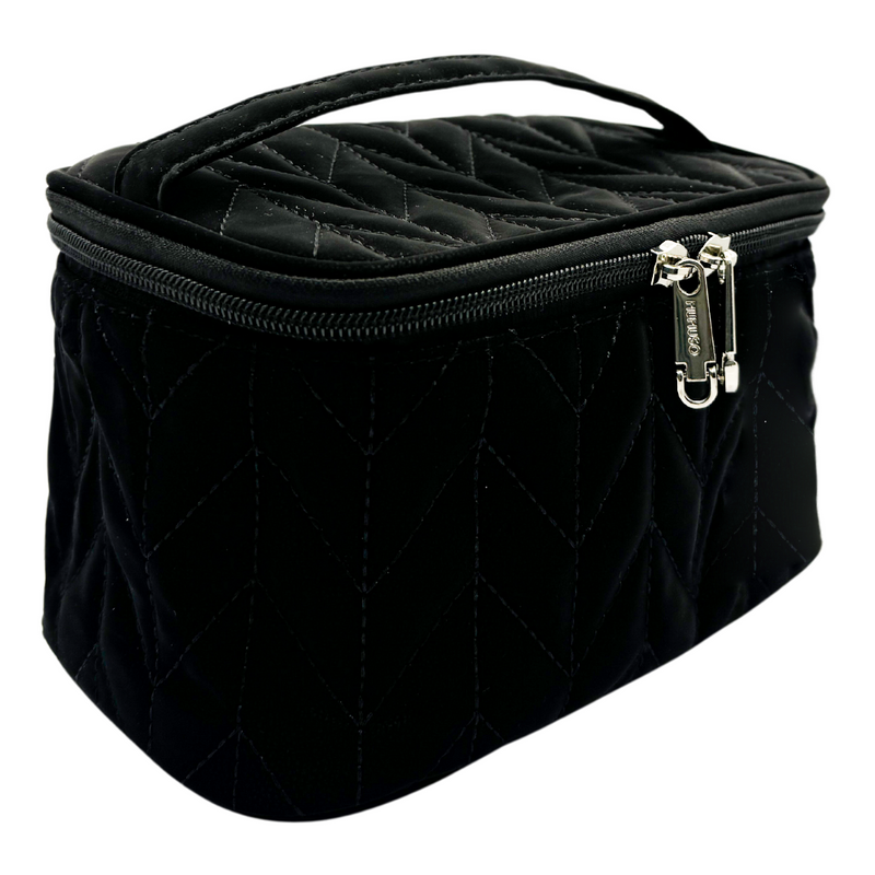 Mumuso Herringbone Cosmetic Case - Black