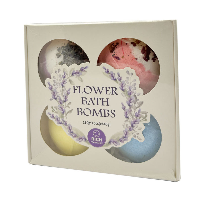 Mumuso Flower Bath Ball, 4pcs