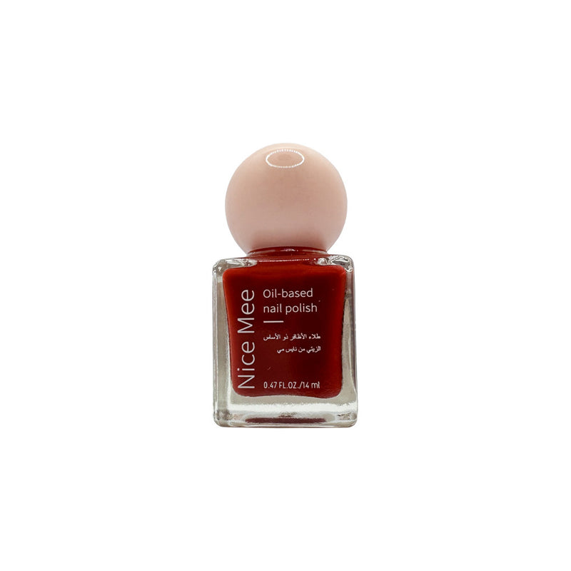 Mumuso Nice Mee Oil-Based Nail Polish, Garnet