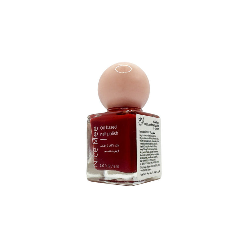 Mumuso Nice Mee Oil-Based Nail Polish, Garnet