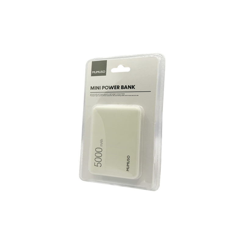 Mumuso Mini Power Bank - White (5000 MAH)