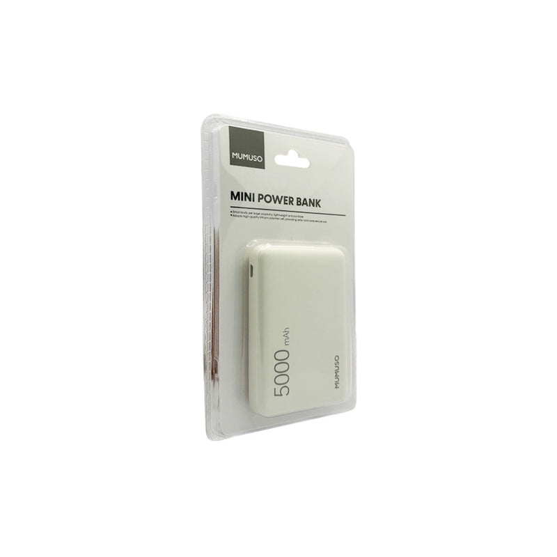 Mumuso Mini Power Bank - White (5000 MAH)