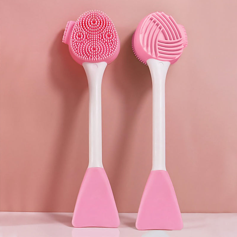 Mumuso Beauty Silicone Facial Cleansing Mask Brush - Pink