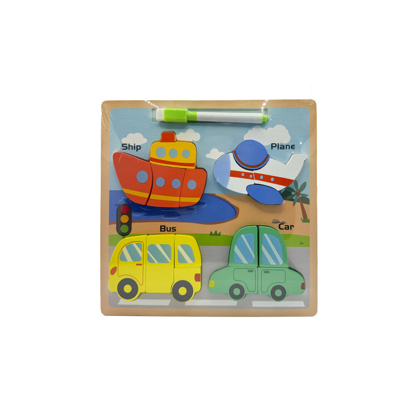 Mumuso 4 In 1 Wooden Jigsaw Puzzle