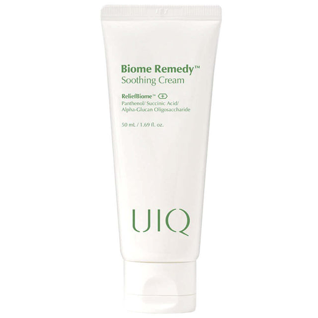 UIQ Biome Remedy Soothing Cream 50 ml white tube with green lettering