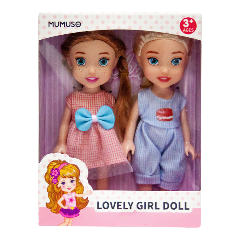 Mumuso Lovely Cute Girl Doll On Cute Dress Design - Set A