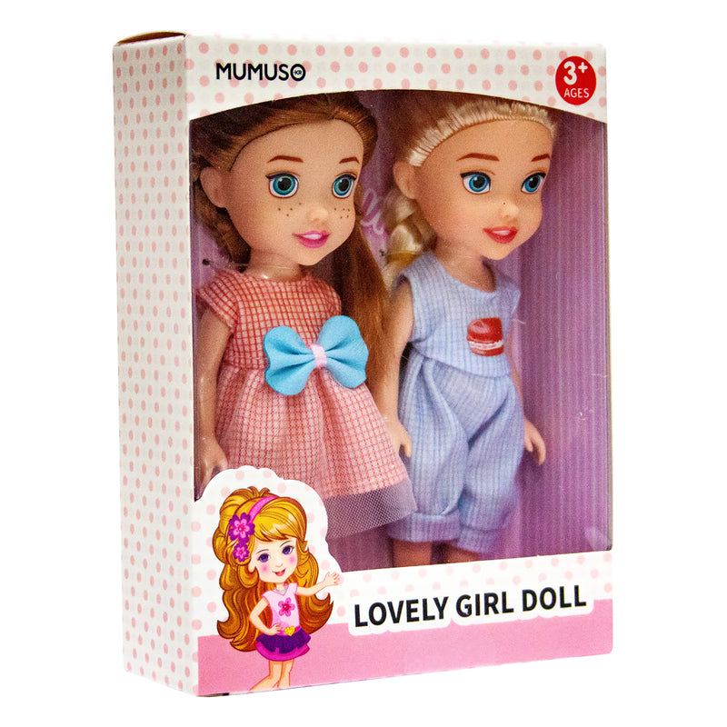 Mumuso Lovely Cute Girl Doll On Cute Dress Design - Set A