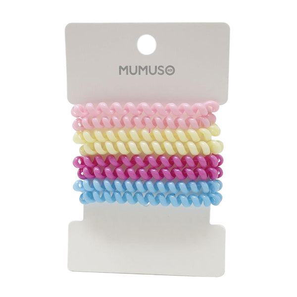 Mumuso Assorted Color Spiral Hair Tie