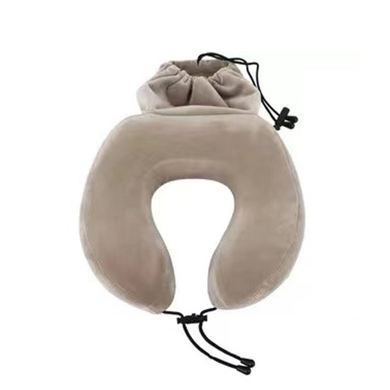 Mumuso U-Shape Pillow - Light Brown