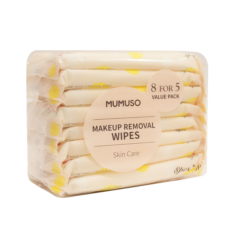 Mumuso Skin Care Makeup Removal Wipes - 8pcs*8