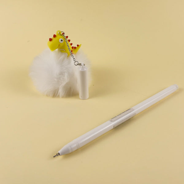 Mumuso Gel Pen Dinosaur Hair Ball Pen