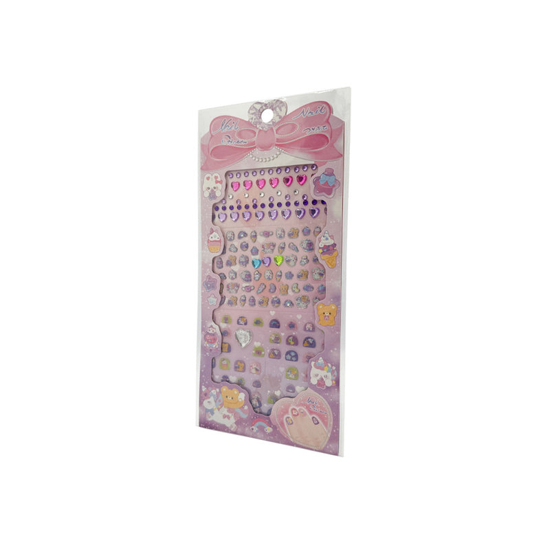 Mumuso Nail Stickers with Rhinestone