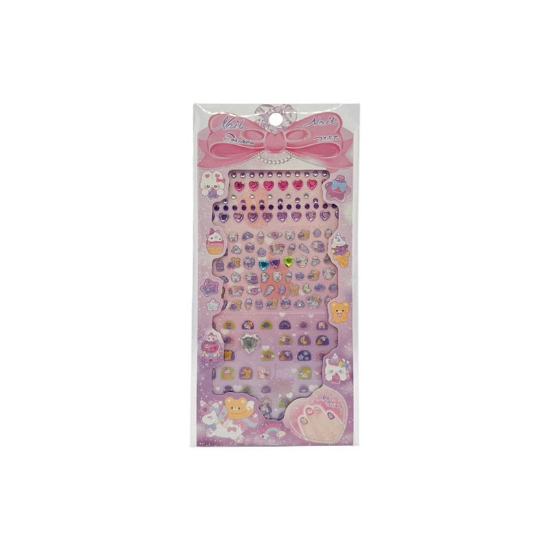 Mumuso Nail Stickers with Rhinestone