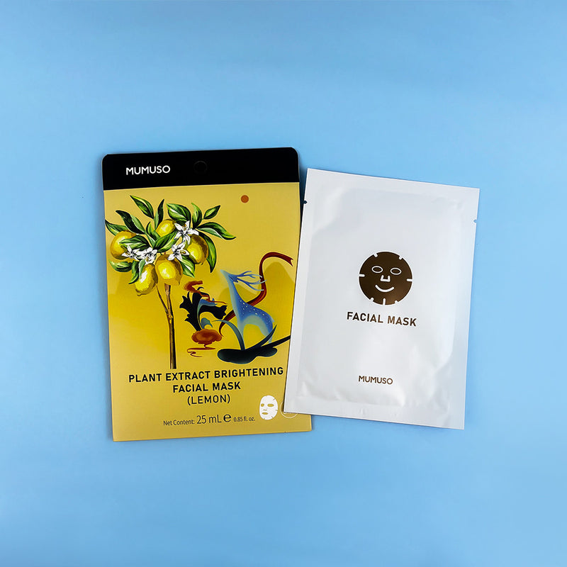 Mumuso Skin Brightening Facial Mask, Lemon