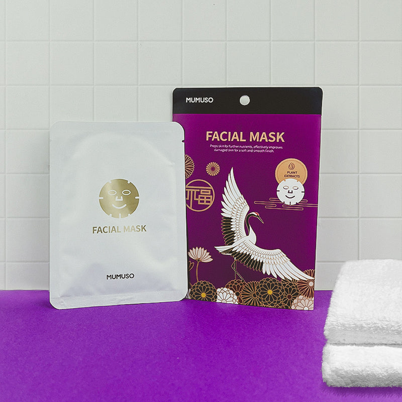 Mumuso Skin Repairing Facial Mask, Perilla